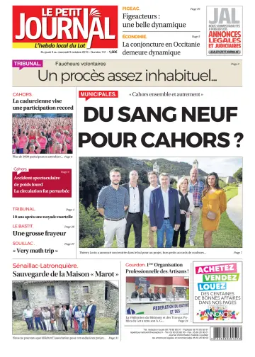 Le Petit Journal - L'hebdo local du Lot - 3 Oct 2019
