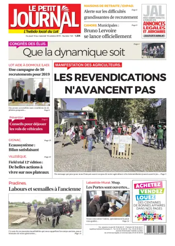 Le Petit Journal - L'hebdo local du Lot - 10 Oct 2019