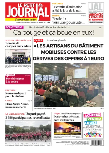 Le Petit Journal - L'hebdo local du Lot - 17 Oct 2019
