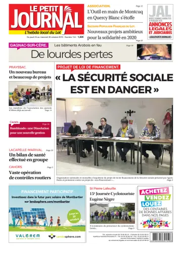 Le Petit Journal - L'hebdo local du Lot - 24 Oct 2019