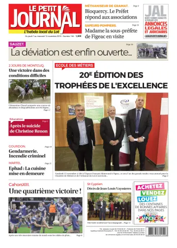 Le Petit Journal - L'hebdo local du Lot - 7 Nov 2019