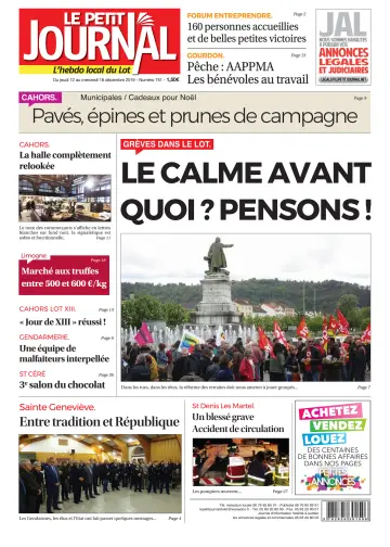 Le Petit Journal - L'hebdo local du Lot - 12 Dec 2019