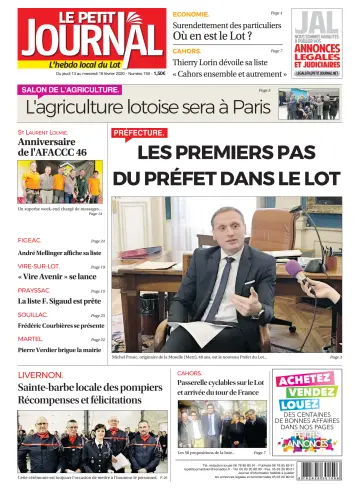 Le Petit Journal - L'hebdo local du Lot - 13 Feb 2020