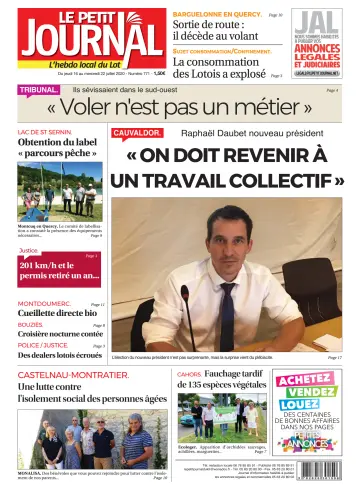 Le Petit Journal - L'hebdo local du Lot - 16 Jul 2020