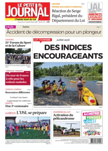 Le Petit Journal - L'hebdo local du Lot - 20 Aug 2020