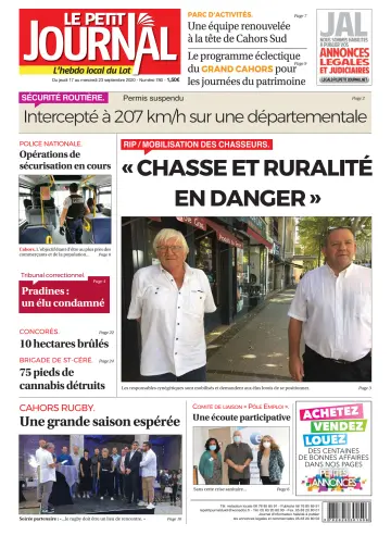 Le Petit Journal - L'hebdo local du Lot - 17 Sep 2020