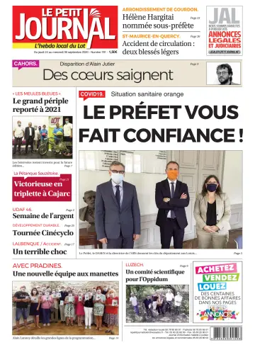 Le Petit Journal - L'hebdo local du Lot - 24 Sep 2020