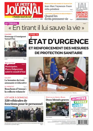 Le Petit Journal - L'hebdo local du Lot - 22 Oct 2020