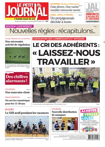 Le Petit Journal - L'hebdo local du Lot - 5 Nov 2020