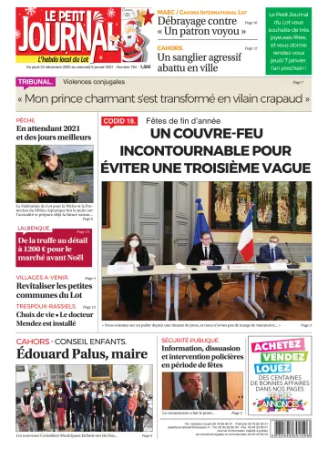 Le Petit Journal - L'hebdo local du Lot - 24 Dec 2020