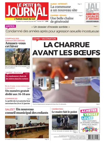 Le Petit Journal - L'hebdo local du Lot - 21 Jan 2021