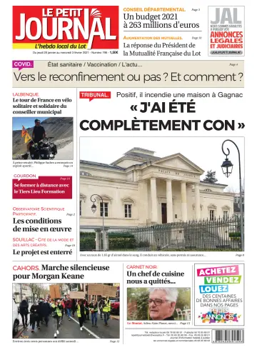 Le Petit Journal - L'hebdo local du Lot - 28 Jan 2021