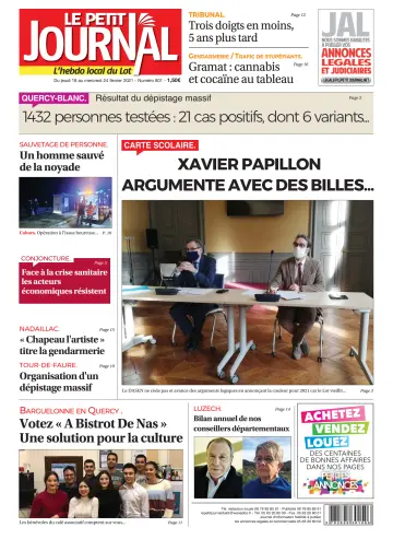 Le Petit Journal - L'hebdo local du Lot - 18 Feb 2021