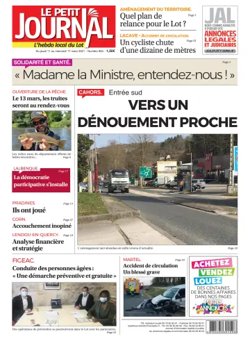 Le Petit Journal - L'hebdo local du Lot - 11 Mar 2021