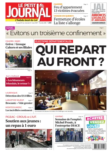 Le Petit Journal - L'hebdo local du Lot - 25 Mar 2021
