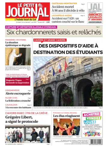Le Petit Journal - L'hebdo local du Lot - 1 Apr 2021