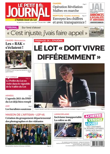 Le Petit Journal - L'hebdo local du Lot - 8 Apr 2021