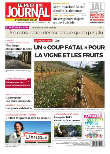 Le Petit Journal - L'hebdo local du Lot - 15 Apr 2021