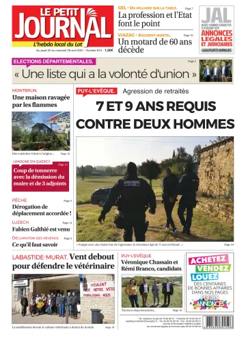 Le Petit Journal - L'hebdo local du Lot - 22 Apr 2021