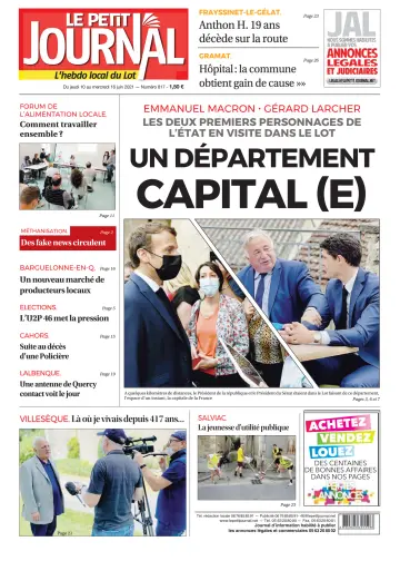Le Petit Journal - L'hebdo local du Lot - 10 Jun 2021