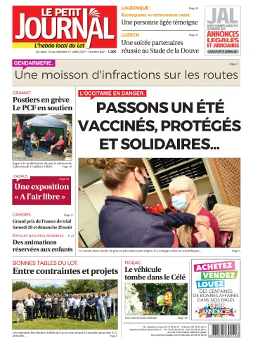 Le Petit Journal - L'hebdo local du Lot - 15 Jul 2021