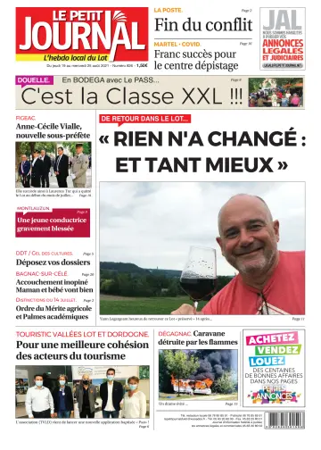 Le Petit Journal - L'hebdo local du Lot - 19 Aug 2021