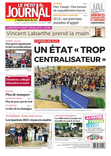 Le Petit Journal - L'hebdo local du Lot - 7 Oct 2021