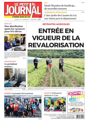 Le Petit Journal - L'hebdo local du Lot - 11 Nov 2021