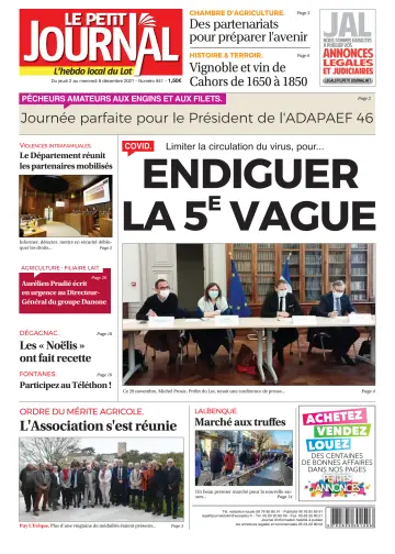Le Petit Journal - L'hebdo local du Lot - 2 Dec 2021