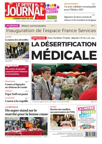 Le Petit Journal - L'hebdo local du Lot - 30 Dec 2021