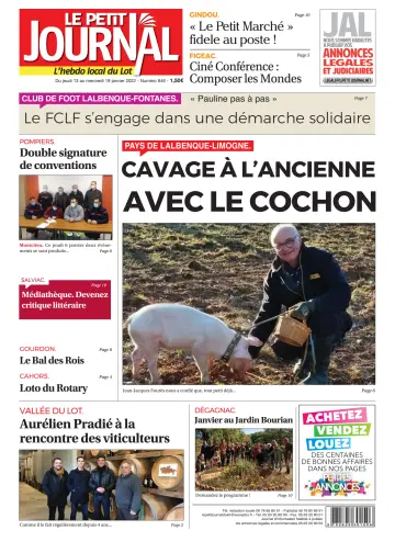 Le Petit Journal - L'hebdo local du Lot - 13 Jan 2022