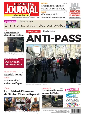Le Petit Journal - L'hebdo local du Lot - 20 Jan 2022