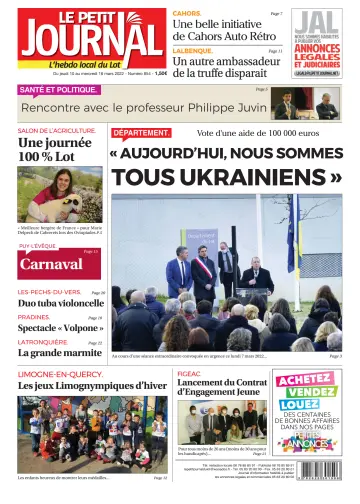 Le Petit Journal - L'hebdo local du Lot - 10 Mar 2022
