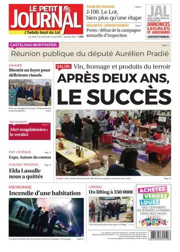 Le Petit Journal - L'hebdo local du Lot - 7 Apr 2022