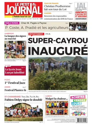 Le Petit Journal - L'hebdo local du Lot - 26 May 2022