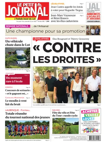 Le Petit Journal - L'hebdo local du Lot - 16 Jun 2022