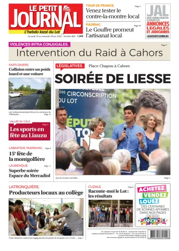 Le Petit Journal - L'hebdo local du Lot - 23 Jun 2022