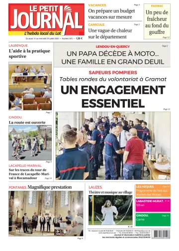 Le Petit Journal - L'hebdo local du Lot - 14 Jul 2022