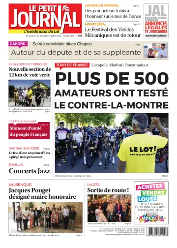Le Petit Journal - L'hebdo local du Lot - 21 Jul 2022