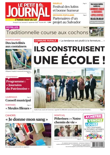 Le Petit Journal - L'hebdo local du Lot - 15 Sep 2022