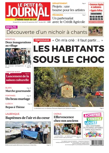 Le Petit Journal - L'hebdo local du Lot - 22 Sep 2022