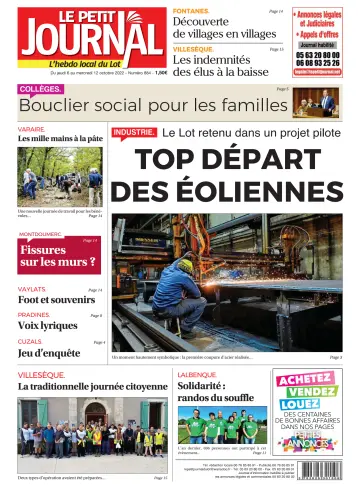 Le Petit Journal - L'hebdo local du Lot - 6 Oct 2022