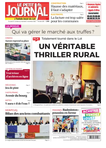 Le Petit Journal - L'hebdo local du Lot - 27 Oct 2022