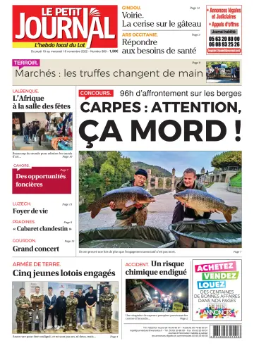 Le Petit Journal - L'hebdo local du Lot - 10 Nov 2022