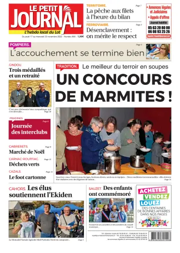 Le Petit Journal - L'hebdo local du Lot - 17 Nov 2022