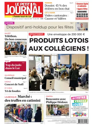 Le Petit Journal - L'hebdo local du Lot - 8 Dec 2022