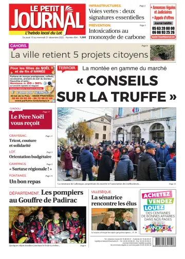 Le Petit Journal - L'hebdo local du Lot - 15 Dec 2022