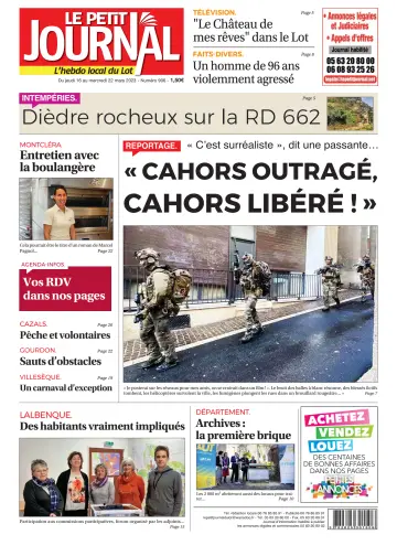 Le Petit Journal - L'hebdo local du Lot - 16 Mar 2023