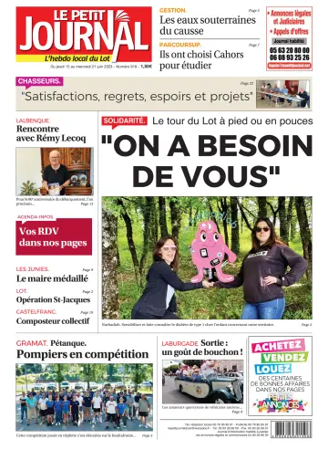 Le Petit Journal - L'hebdo local du Lot - 15 Jun 2023