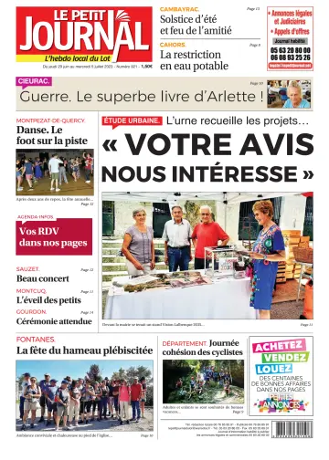 Le Petit Journal - L'hebdo local du Lot - 29 Jun 2023